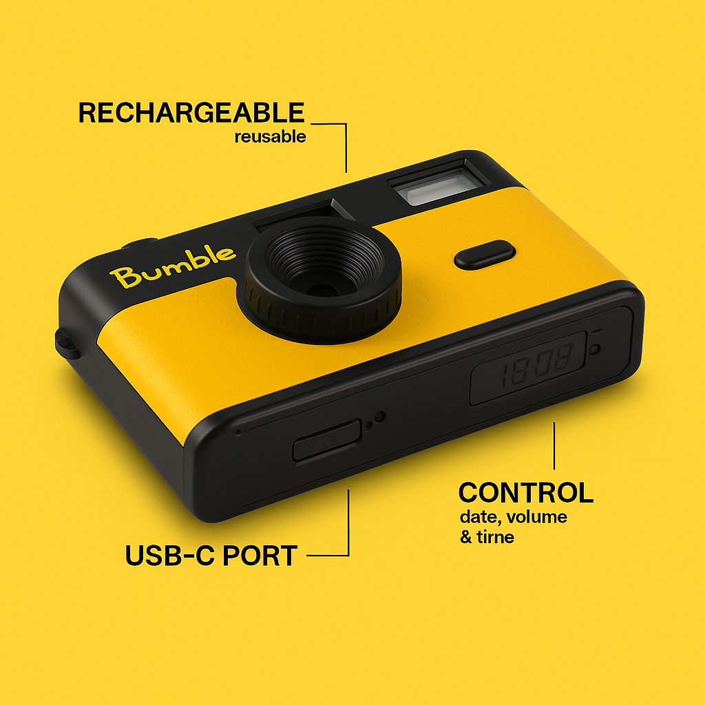 Bumble Cam™ - Digital Point & Shoot Camera